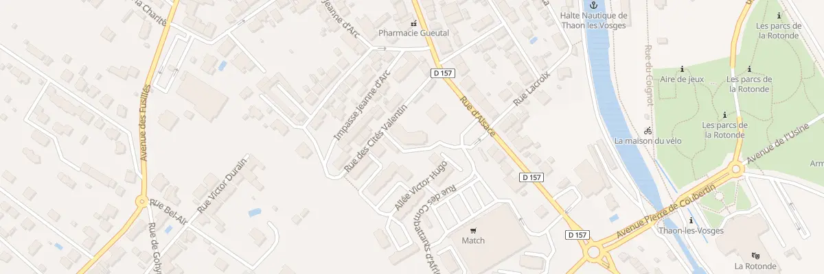 Plan du 9 Rue Combattants d’Afrique Nord à Thaon-les-Vosges