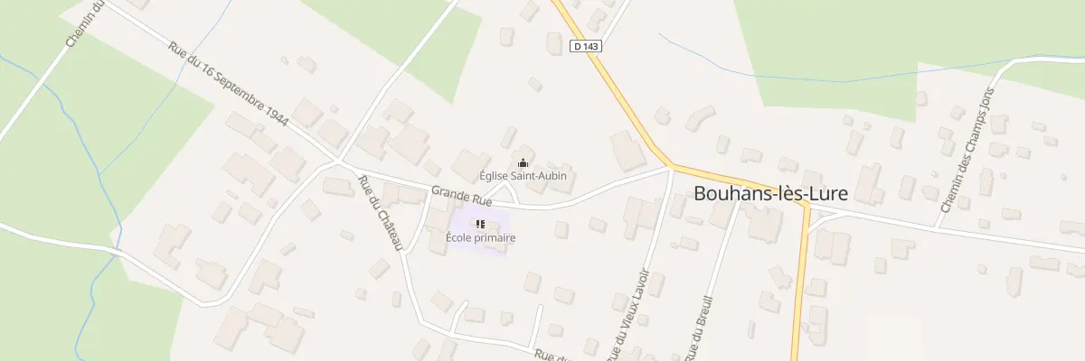 Plan du 9 Rue Grande Rue à Bouhans-lès-Lure