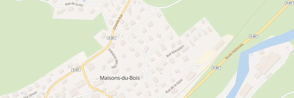 Plan du 10 Rue du Général Marguet à Maisons-du-Bois-Lièvremont