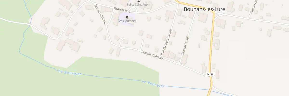 Plan du 3 Rue du Chateau à Bouhans-lès-Lure