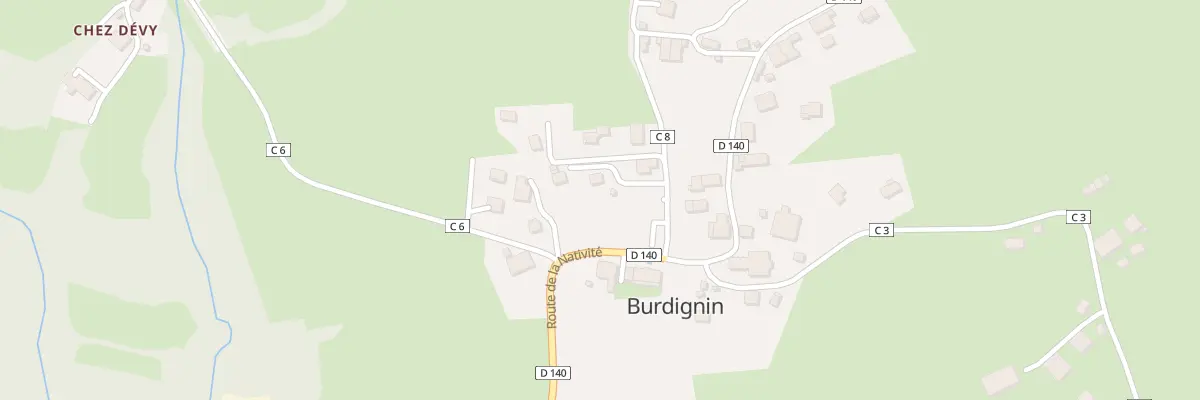 Plan du 59 Che du Champ de Foire à Burdignin