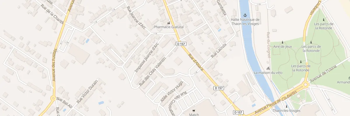 Plan du 37 Rue d’Alsace Thaon à Thaon-les-Vosges