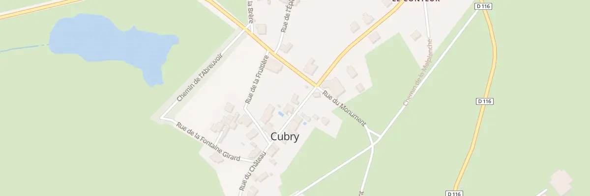 Plan du 2 Rue du Château à Cubry