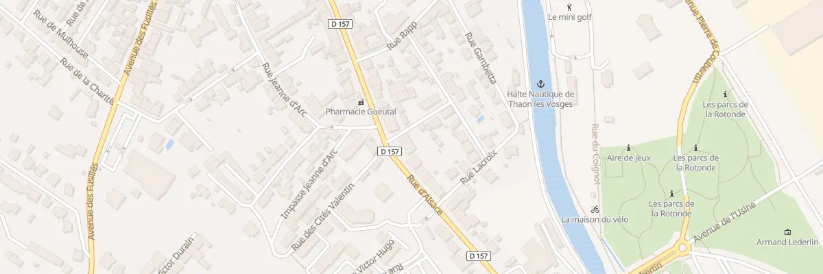 Plan du 76 Rue d’Alsace Thaon à Thaon-les-Vosges