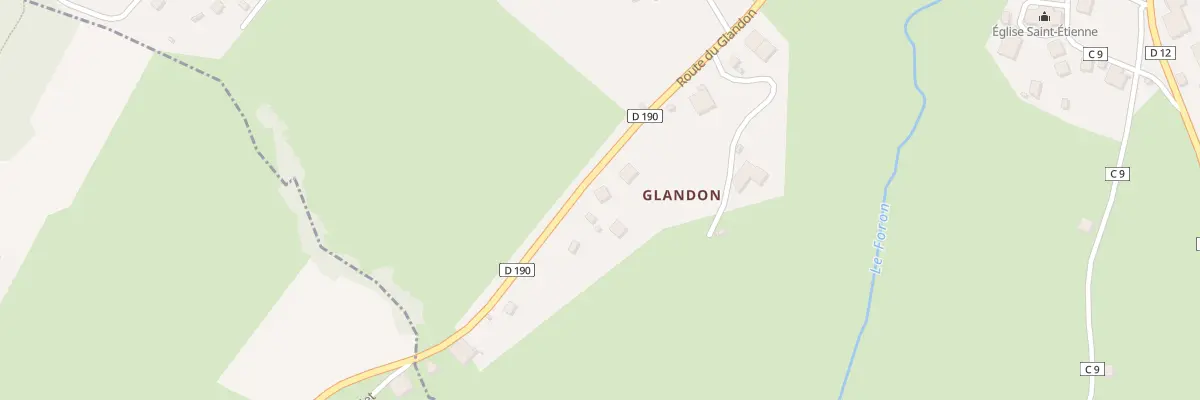 Plan du 619 Rte du Glandon à Bogève