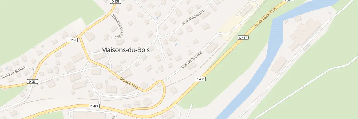 Plan du 3 Rue de la Gare à Maisons-du-Bois-Lièvremont