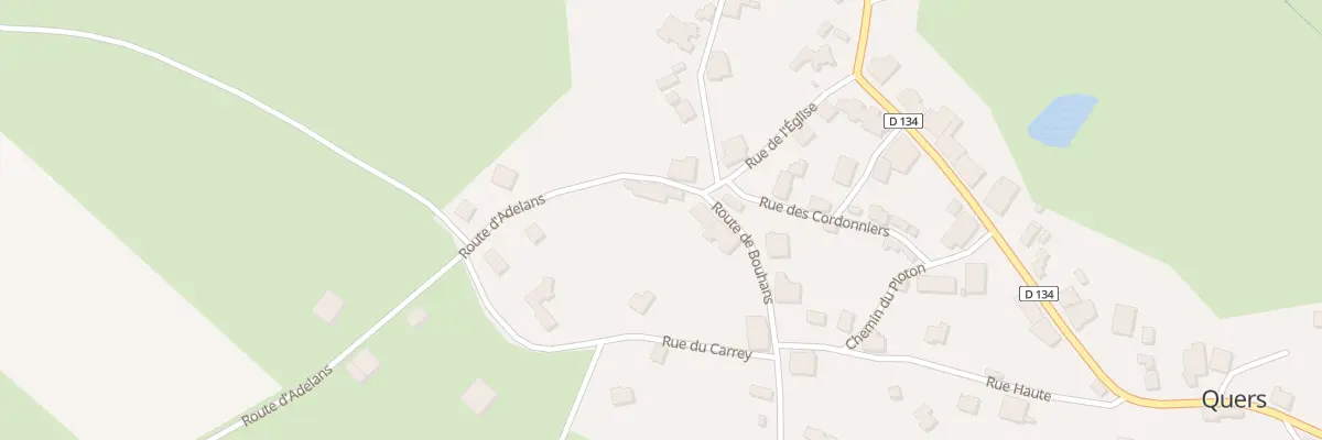 Plan du 1 Rte d’Adelans à Quers