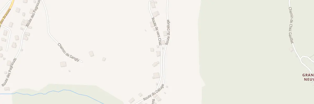 Plan du 121 Rte de Vers Chaz à Viuz-en-Sallaz