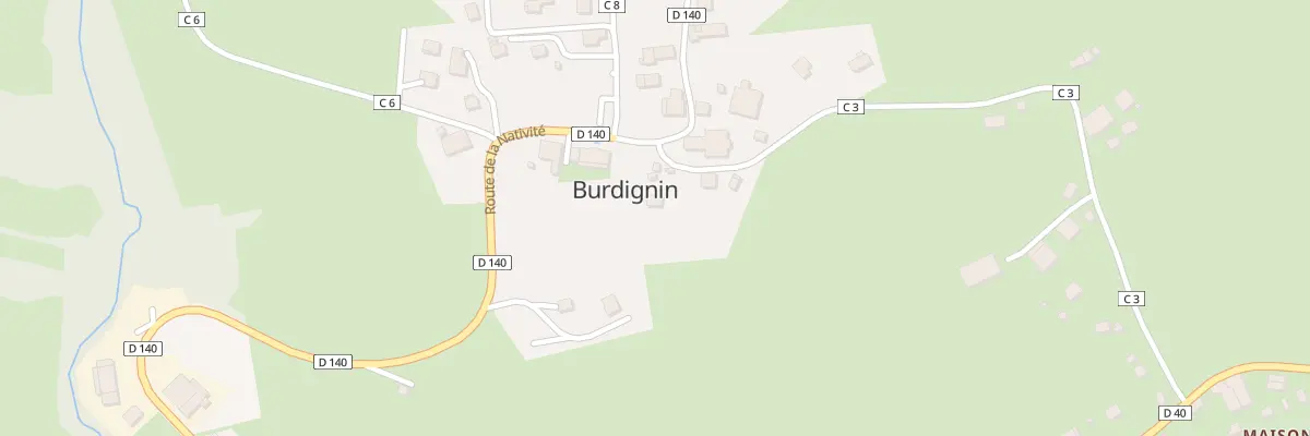 Plan du 14 Rte de la Crusaz à Burdignin