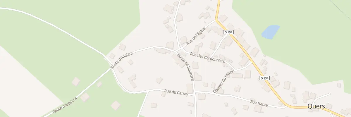 Plan du 2 Rte de Bouhans à Quers