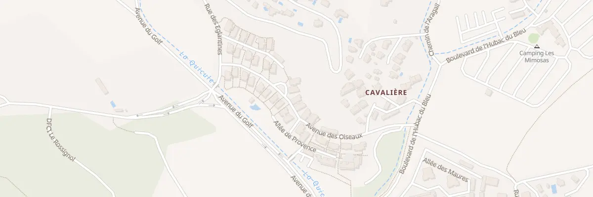 Plan du 9238 Cavalière au Lavandou