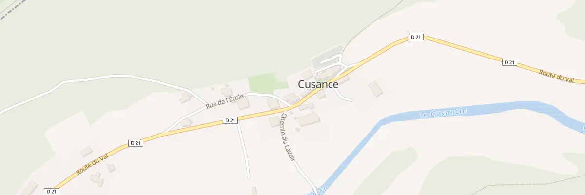 Plan du 13 Rte du Val à Cusance