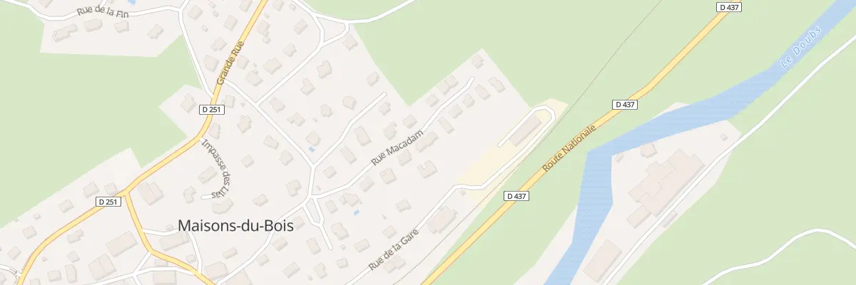 Plan du 10 Rue Macadam à Maisons-du-Bois-Lièvremont