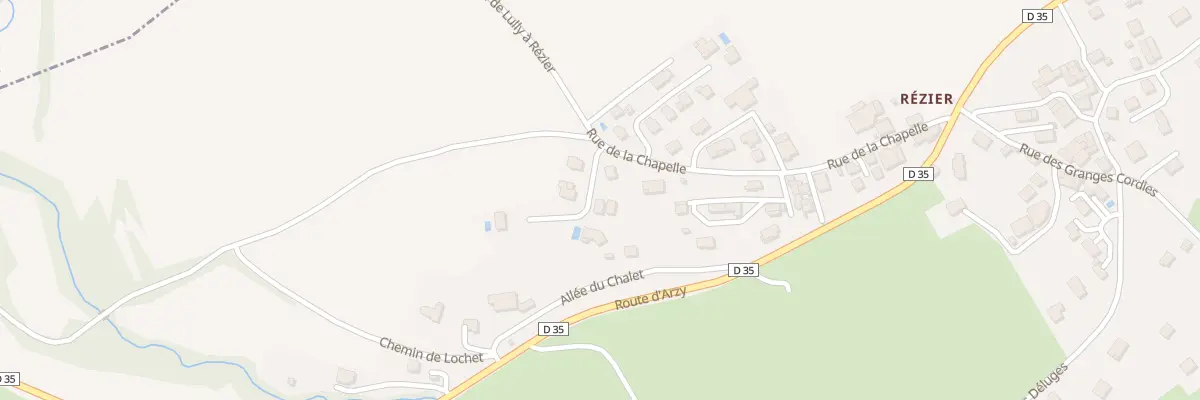 Plan du 33 All du Clos Marguerite à Fessy