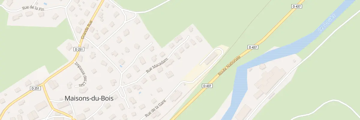 Plan du 12 Rue Macadam à Maisons-du-Bois-Lièvremont
