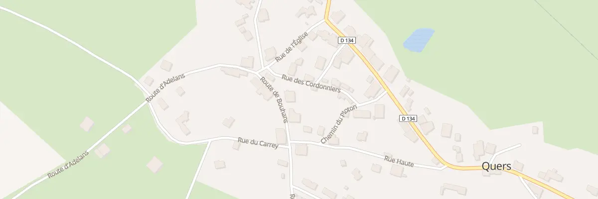 Plan du 3 Rte de Bouhans à Quers