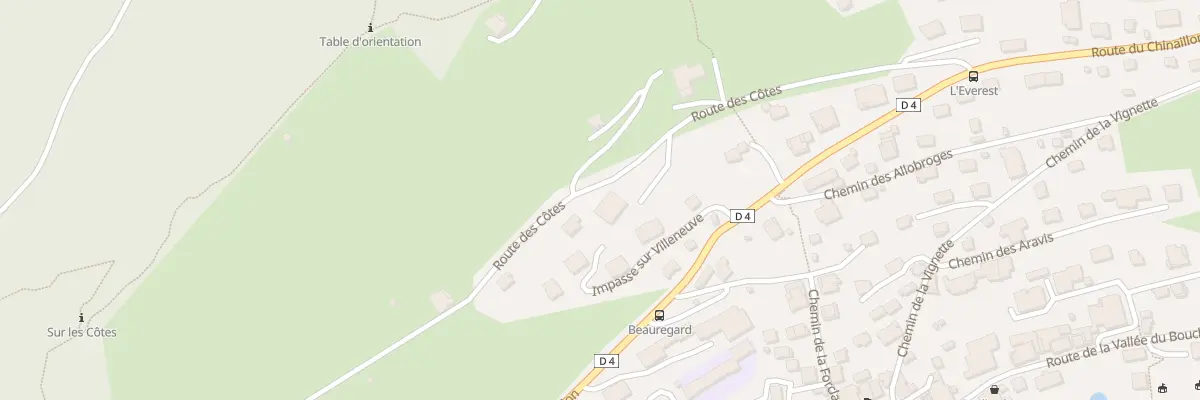 Plan du 289 Rte des Cotes au Grand-Bornand