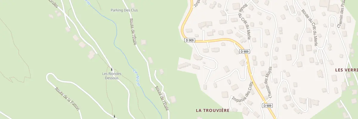 Plan du 203 Che des Noisettes à La Clusaz