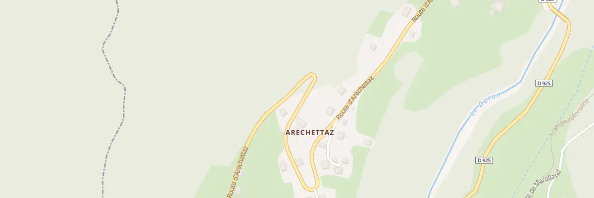 Plan du 1241 Rte d’Arechettaz à Queige