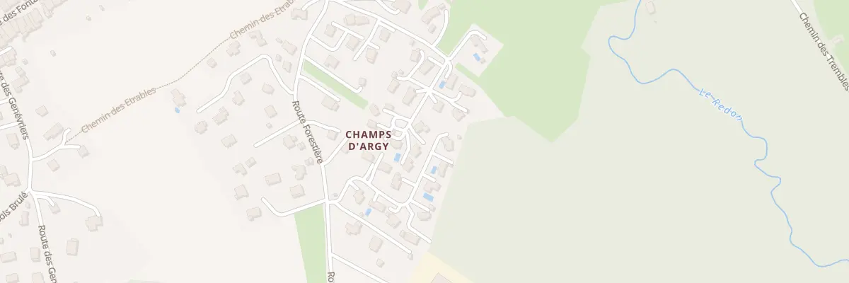 Plan du 15 Che de Champ d’Argy à Margencel