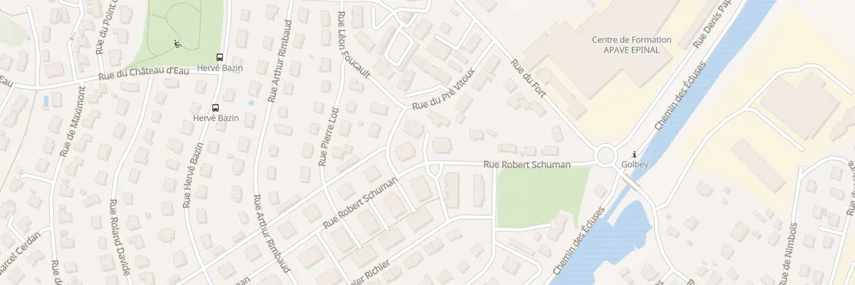 Plan du 14D Rue Robert Schuman à Golbey