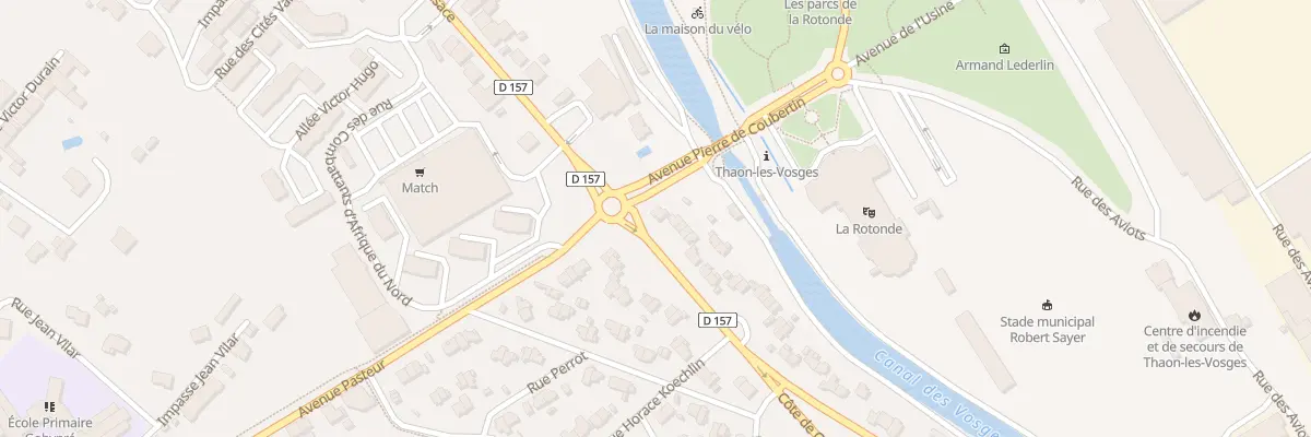 Plan du 1 Rue Pierre de Coubertin à Thaon-les-Vosges