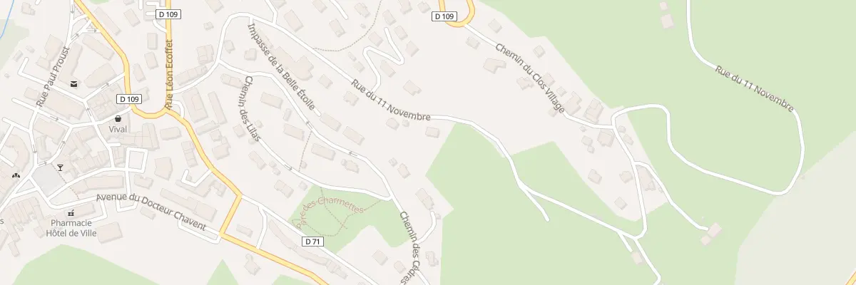 Plan du 366 Rue du 11 Novembre à Ugine