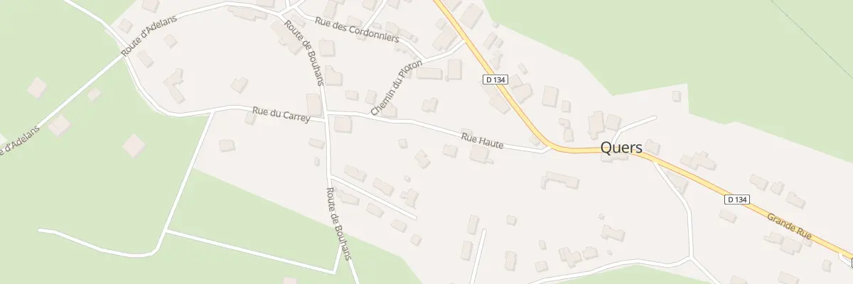 Plan du 5 Rue Haute à Quers