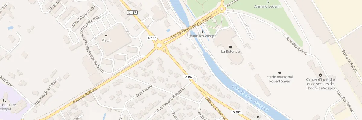 Plan du 44 Rue d’Alsace Thaon à Thaon-les-Vosges