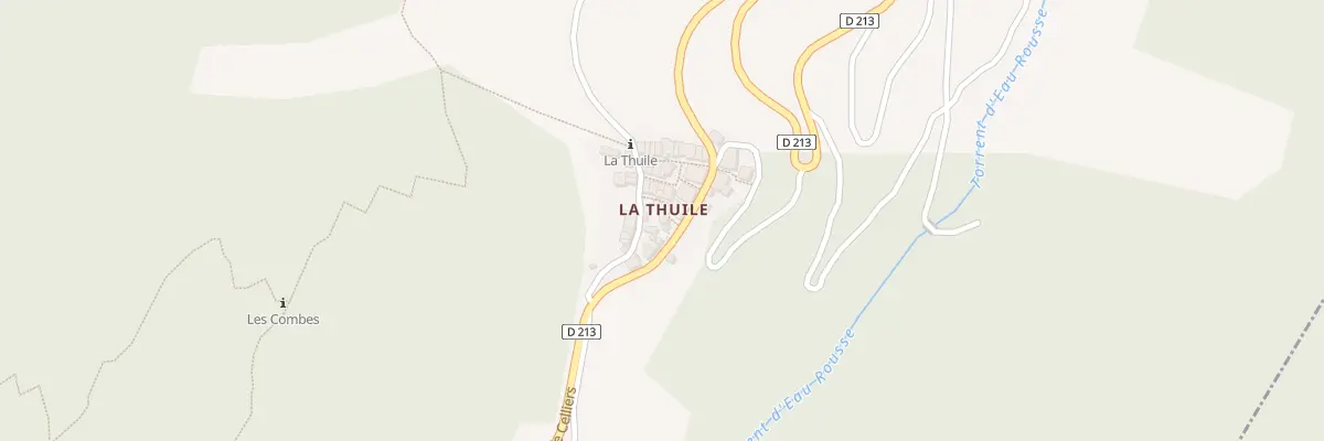 Plan du 7634 La Thuille à La Léchère