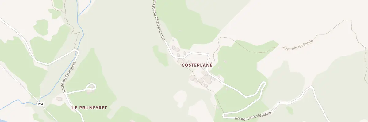 Plan du 5006 Costeplane au Lauzet-Ubaye