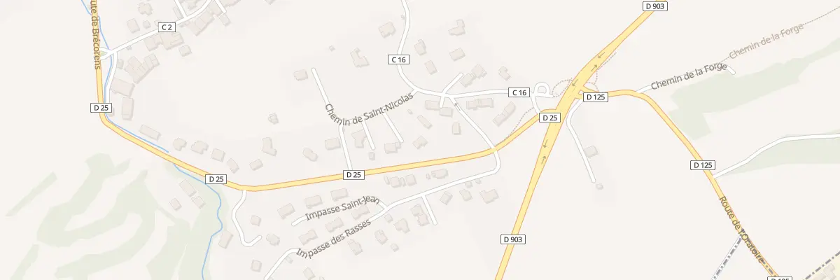 Plan du 148 Rte de Brecorens à Perrignier