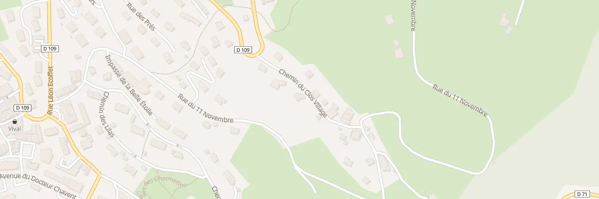 Plan du 9041 Le Clos à Ugine