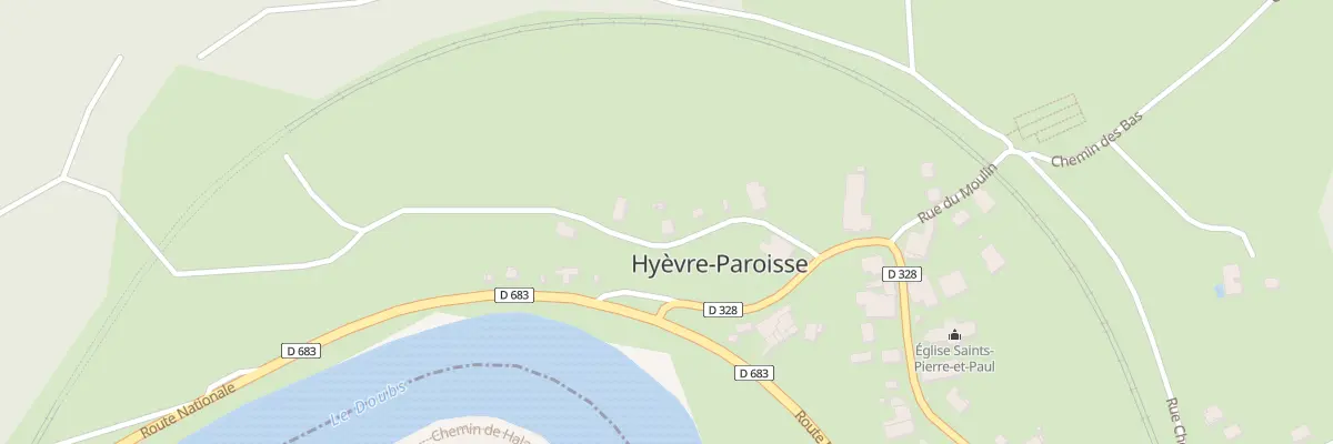 Plan du 6 Rue de la Vieille Eglise à Hyèvre-Paroisse
