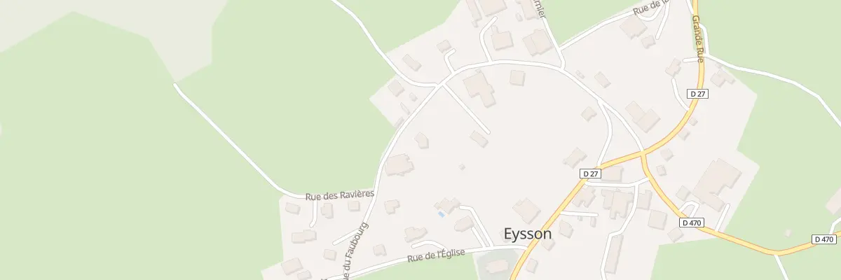 Plan du 6B Rue du Faubourg à Eysson