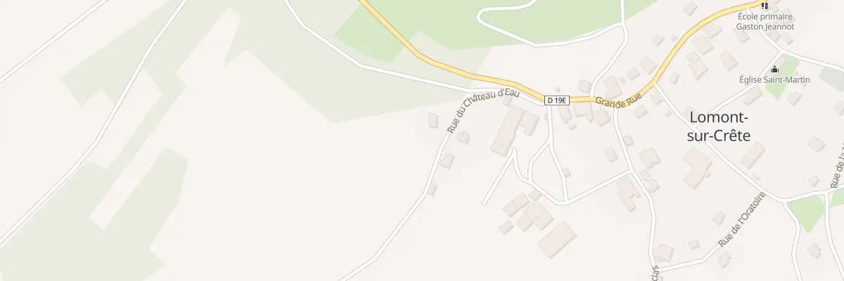 Plan du 2 Rue du Chateau d’Eau à Lomont-sur-Crête