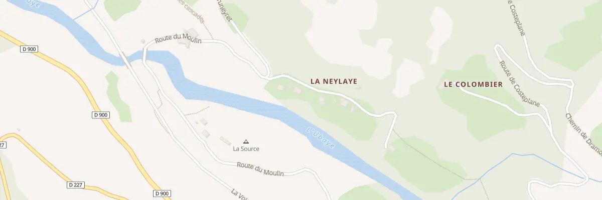 Plan du 94 Rte de la Neylaye au Lauzet-Ubaye