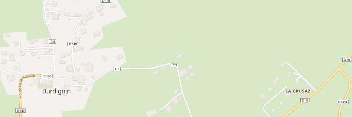 Plan du 347 Rte de la Crusaz à Burdignin