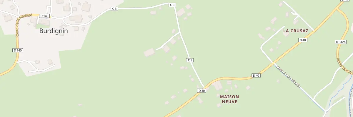 Plan du 3749 Rte de la Crusaz à Burdignin