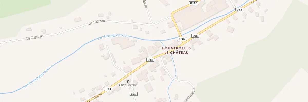 Plan du 39 Le Chateau à Fougerolles-Saint-Valbert