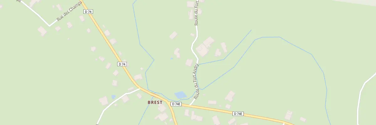 Plan du 2 Rte du Fort Andry à Esboz-Brest