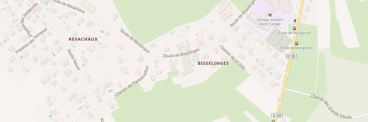 Plan du 335 Rte de Bisselinges à Margencel