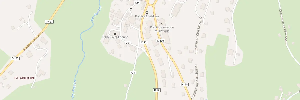 Plan du 5483 La Rachasse à Bogève