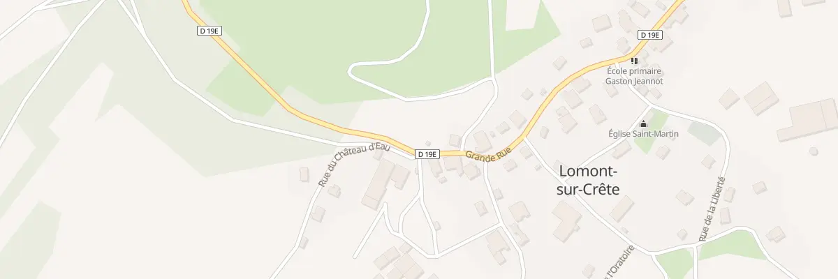 Plan du 1 Gr Grande Rue à Lomont-sur-Crête