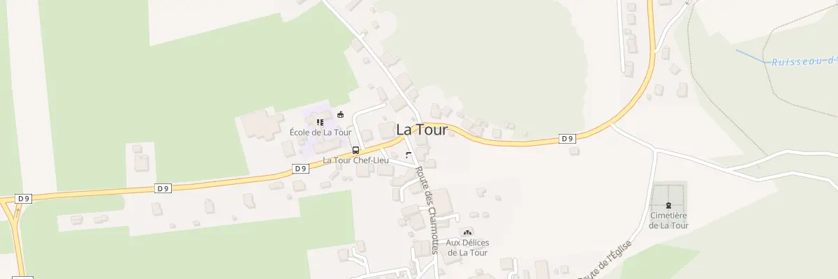Plan du 9 Rte des Charmottes à La Tour