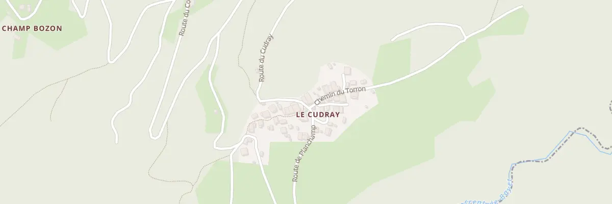 Plan du 401 Rte du Cudray à Saint-Paul-sur-Isère
