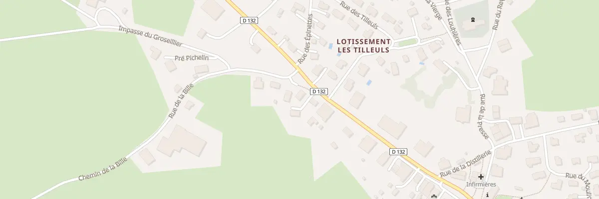 Plan du 1B Rue de la Bille à Avoudrey