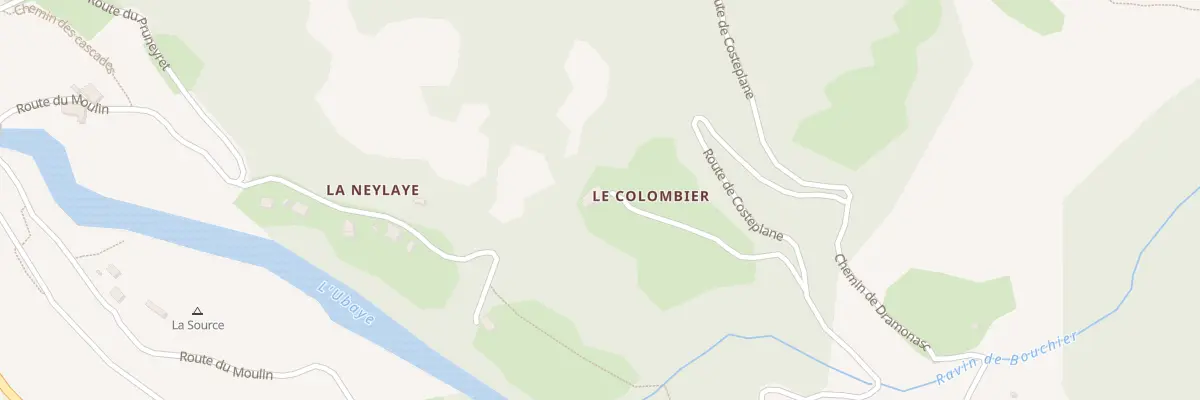Plan du 5010 Le Colombier au Lauzet-Ubaye