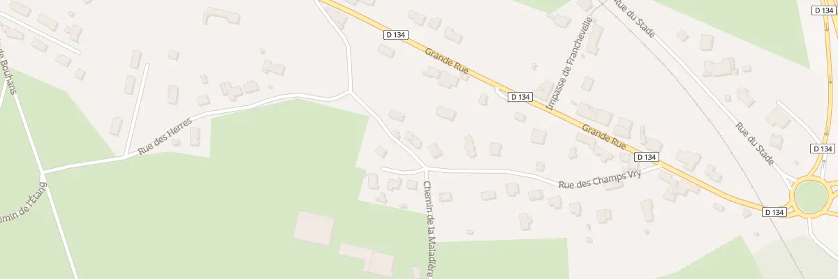 Plan du 12 Rue du Champ Vry à Quers