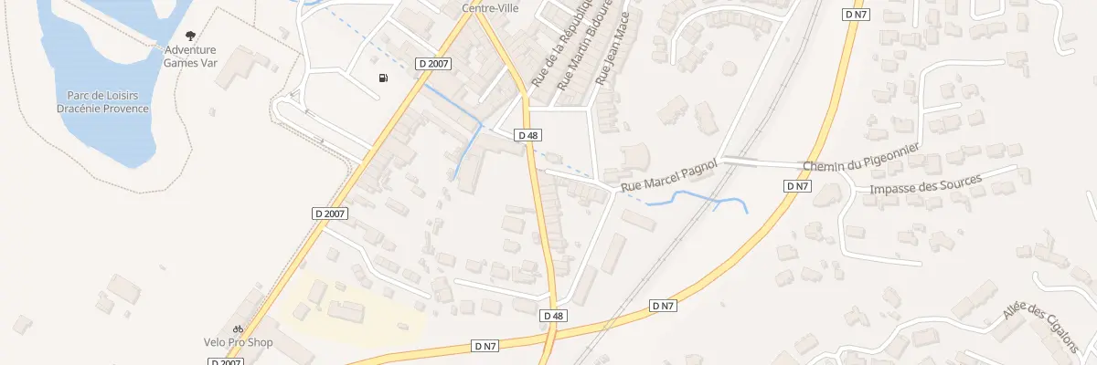 Plan du 3 Av du Général Gallieni à Vidauban